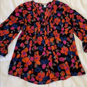 Sweet pleated blouse